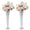 Silver, variant on ToppiJoy 6Pcs Metal Flowers Vase for Wedding Reception, Wedding Centerpieces Vase, Table Decor Centrepiece, Vases Flower Stand for Party Birthday (Gold, 5*22in)