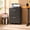 Black-17"D x 16"W x 31"H-2 Drawer, variant on GALAXHERO Filing Cabinet with Lock and Key, 3 Drawer Rolling File Cabinet, Wood File Cabinet for Home Office, Fits Letter/A4 Size, Black