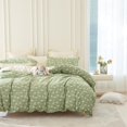thumbnail image 2 of Cover Queen, 100% Cotton Chic Shabby Rabbit Floral Bedding Set Queen 3 Pieces, 2 of 9