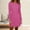 Pink, variant on VISALY Women's Knit Dress Round Neck Casual Tunic Dress Slimming Fitted Dress Fall Trendy Elegant Dresses for Women Long Sleeve Crew Neck Soft Pullover Dress Basic Knit Sweater Dress Beige L