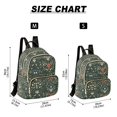 thumbnail image 2 of FORMRS Mini Backpack Purse for Women Quilted Travel Daypack Casual Shoulder Bag, Green Flowers Pattern, 2 of 7