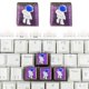 thumbnail image 2 of Teclado Eje Cruzado Epoxi Resina Diy Tecla Translúcida, 2 of 9