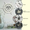 thumbnail image 6 of Infinity Instruments Captain's Wall Clock, Ivory, 15", 6 of 7
