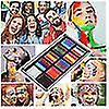 thumbnail image 2 of Football Fan 10 Colour Water Based Face Painting Kit Match Carnival Party Supplies, 2 of 2