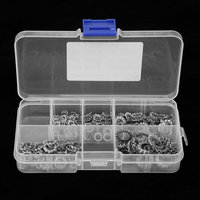 Contains Many Different Sizes Serrated Washer, Convenient Storage Lock Washer, For Home Wash Machine Repairing Wash Shop