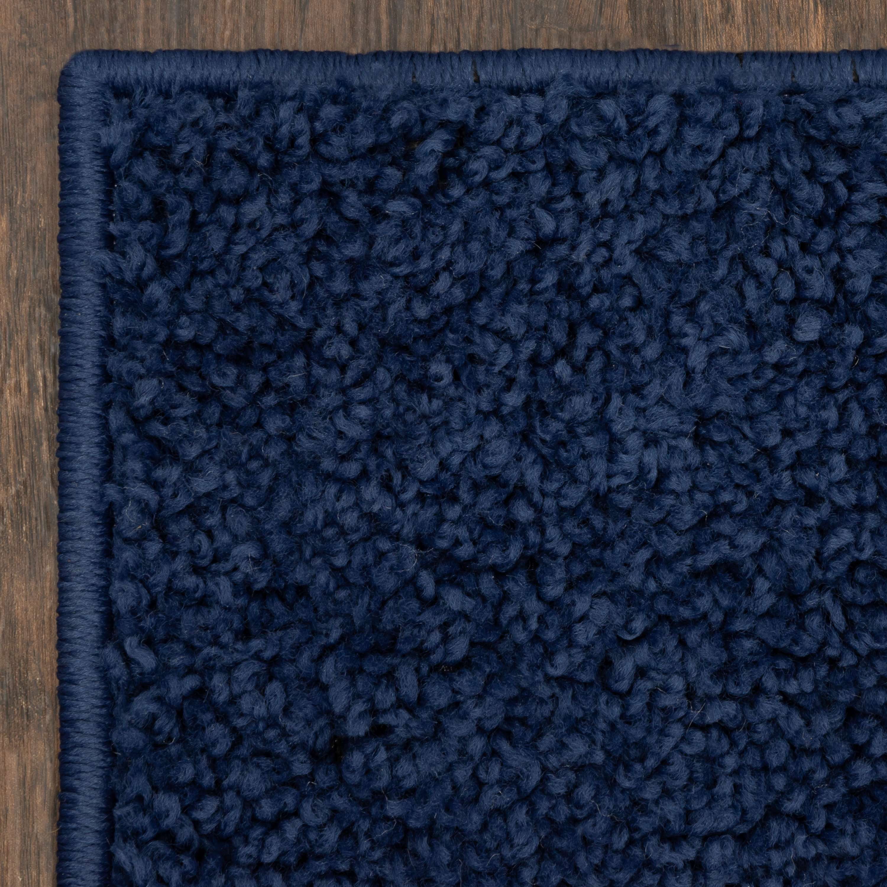 Mainstays Traditional Solid Navy Youth Shag Indoor Area Rug, 5'x7'