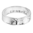 thumbnail image 3 of Anillo de la venda Sunnimix 5pcs Punky Gótico de Resina Vintage Claro con Patrón de Cementerio, 3 of 6