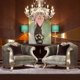 thumbnail image 2 of French neoclassical high-grade leather single, double, three person sofa, living room size family combination furniture My Lux Decor Round, 2 of 5