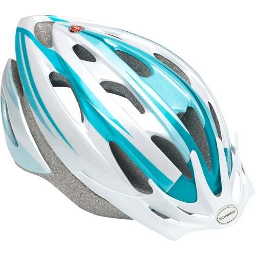 Schwinn Thrasher Lighted Women S Light Blue Bicycle Helmet Walmart Com Walmart Com