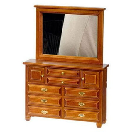 Dollhouse Walnut Dresser Mirror Walmart Com