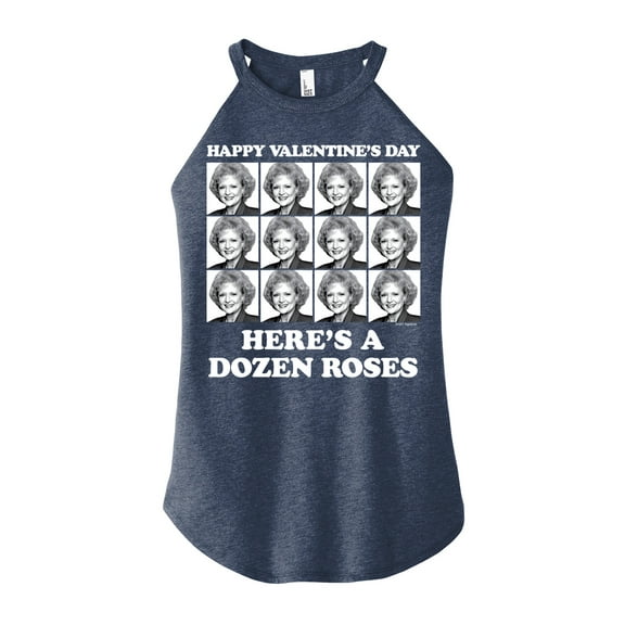Golden Girls - Dozen Roses- Juniors High Neck Tank Top