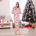 thumbnail image 2 of Adult Christmas Onesie Strawberry Orange Lemon Adult Zipper One-Piece Pajamas Unisex Pajamas with Pockets, 2 of 6