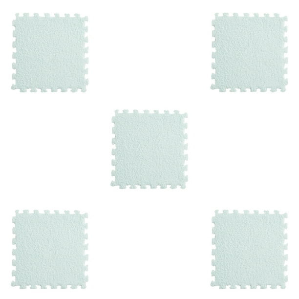 Xihbxyly Tapete de Terciopelo Puzzle, Juego de 5 Piezas, a Prueba de Golpes E Insonorizado, Antideslizante y con Aislamiento Térmico, Multifuncional para El Hogar o El Gimnasio, Seguro para Bebés, 30