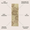 thumbnail image 3 of JONATHAN Y SANTA MONICA 2 x 8 Runner Rug, Zinnia Floral Textured Weave - Sage/Brown, SMB110A-28, 3 of 5