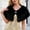 Black, variant on Women's Faux Fur Shawl Wrap, Polyester Loose Fit Winter Warm Cape for Daily Wear
