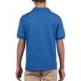 thumbnail image 2 of DryBlend Youth Jersey Polo, S, Irish Green, 2 of 3