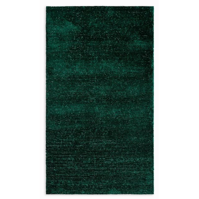homeroots home decor 396943 5’ x 7’ Green Modern Shimmery Area Rug