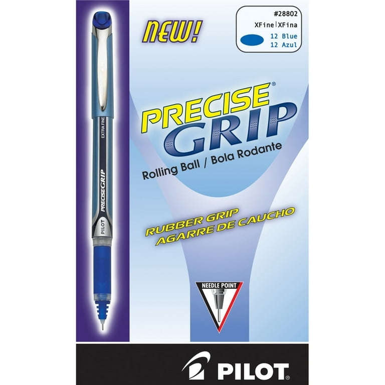 Pilot - Precise V5 Roller Ball Stick Pen, Needle Pt, Black Ink, 0.5mm Extra  Fine - Dozen