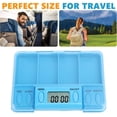thumbnail image 4 of Pill Reminder, Electronic Reminder Medicine Dispenser, Intelligent Storage Box with Multiple Compartments for Home Travel, Smart Medication Reminder with Humanized Design, 4 of 7