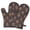 Pioneer Flower Floral-3, variant on Pioneer Flower Floral Print Pattern Oven Mitt 2-Pack Set, Heat Resistant Kitchen Gloves, 7.7" X 12"
