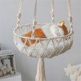 thumbnail image 5 of Bohemian Woven Cat'S Nest Hammock European Mesh Bag in Summer Hanging Cat Basket Swing Hanging Pet, 5 of 5