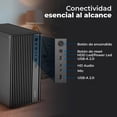 thumbnail image 2 of Gabinete ACTECK Performance Mini III GI210M Micro ATX Mini Torre 500W Negro AC-944588, 2 of 5