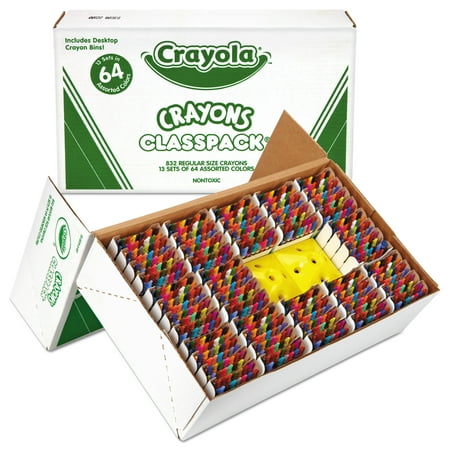 Crayola Crayon Classpack, 64 Colors, Pack of 832