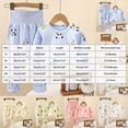 thumbnail image 3 of CAUYDY Newborn Girls Sleepwear Baby Clothes Fall Winter Long Sleeved Tee Shirt Elastic Pants Cute Set Preemie Pajamas Infant Outfits for Girl 0-3M 6-9M 1T Sizes 6-12 Months,White, 3 of 6