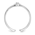 thumbnail image 2 of 14k White Gold .01ct Diamond Heart Toe Ring Size, 2 of 3