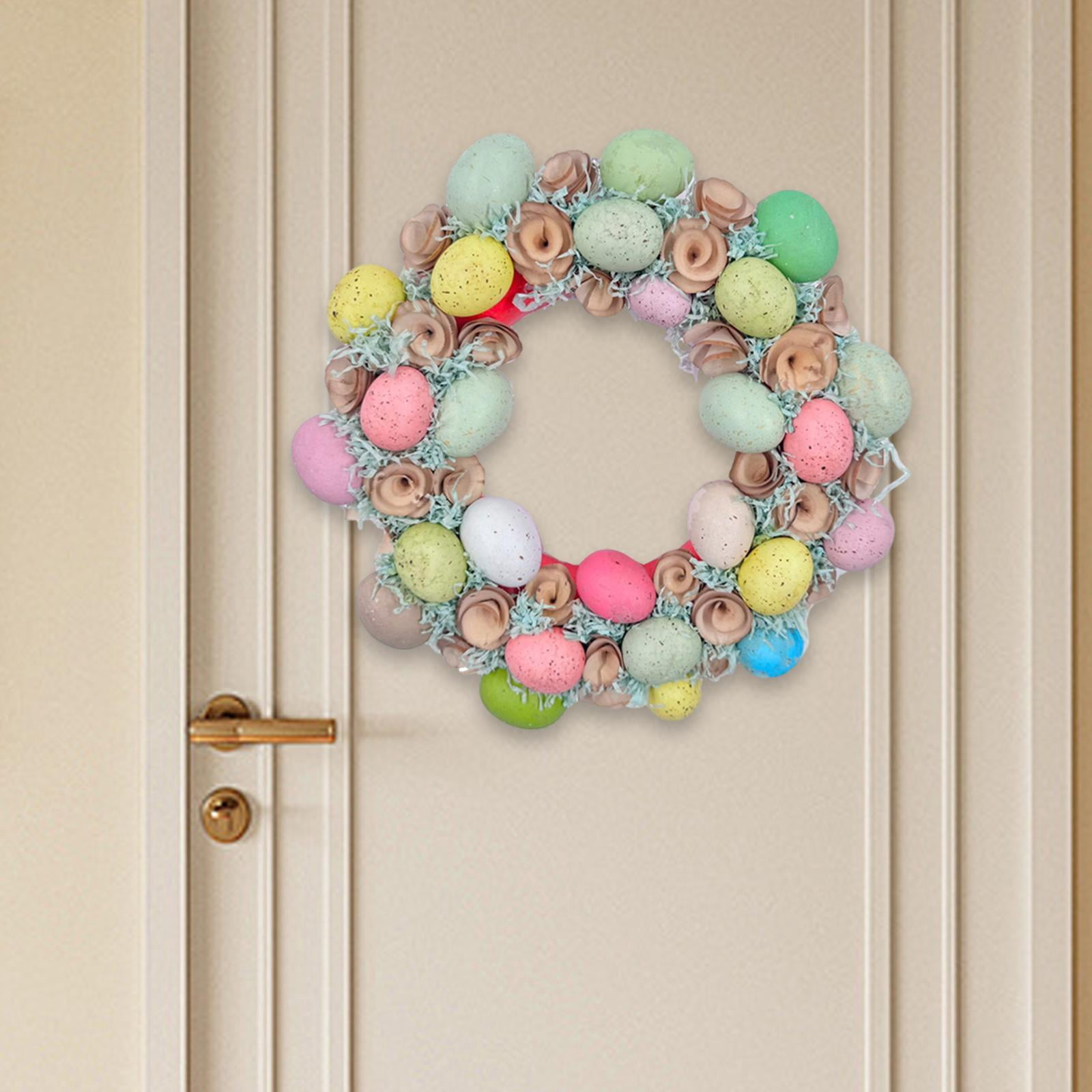 FVDPWYE 16 Inch Colorful Easter Eggs Garland Spring Decoration Easter Party Supplies for