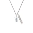 thumbnail image 2 of Delight Jewelry Silvertone Large Greek Letter - Psi - Silvertone Sisters Best Friends Forever Bar Charm Necklace, 23", 2 of 4