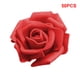 thumbnail image 5 of Paquete de 50 flores biónicas Wosthever rosas de simulación de espuma PE rojo, 5 of 6