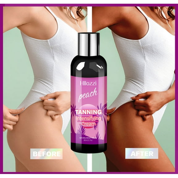 TUITOONM Tanning Booster Cream 80ml 2.7 fl oz Indoor/Outdoor Tan Accelerator with Carrot & Walnut Oil for Natural, Hydrated Glow