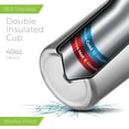 thumbnail image 3 of Vaso térmico SIPX de acero inoxidable de 40 oz con asa y pajilla, 3 of 7