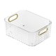 thumbnail image 1 of Xihbxyly Caja de Almacenamiento de Escritorio, Organizador de Cosméticos Transparente, Cesta Versátil para Baño y Cocina, Diseño Apilable y Portátil, Multiusos, para Oficina y Despensa, 28 X 22 X 11, 1 of 4