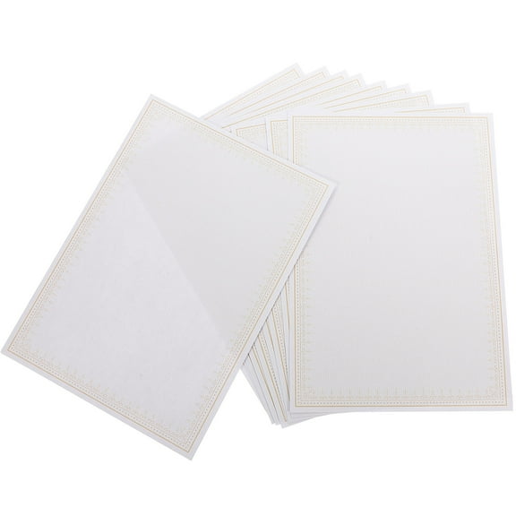 GOOHOCHY  10 Sheets Diploma Certificate Paper Graduation Gold Student