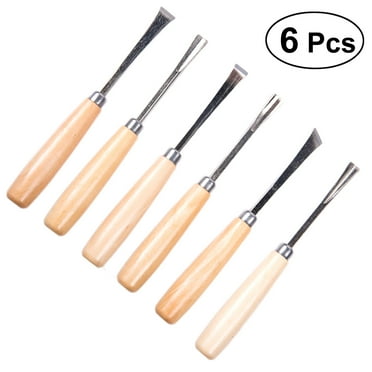 Voiceine 6 Pieces Wood Carving Hand Chisel Tool Set Woodworking Professional Gouges