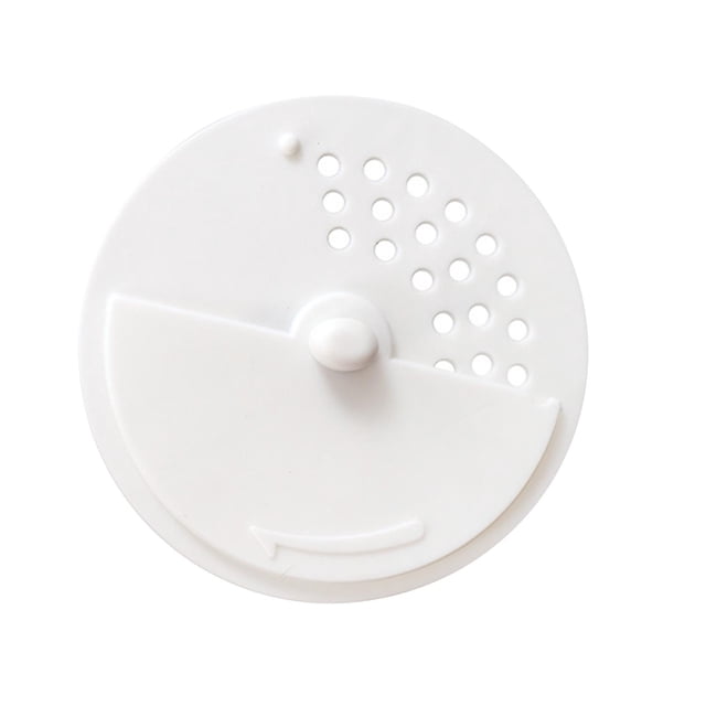 Tapa de drenaje de piso giratoria antibloqueo, filtro de residuos práctico y desmontable. Blanco