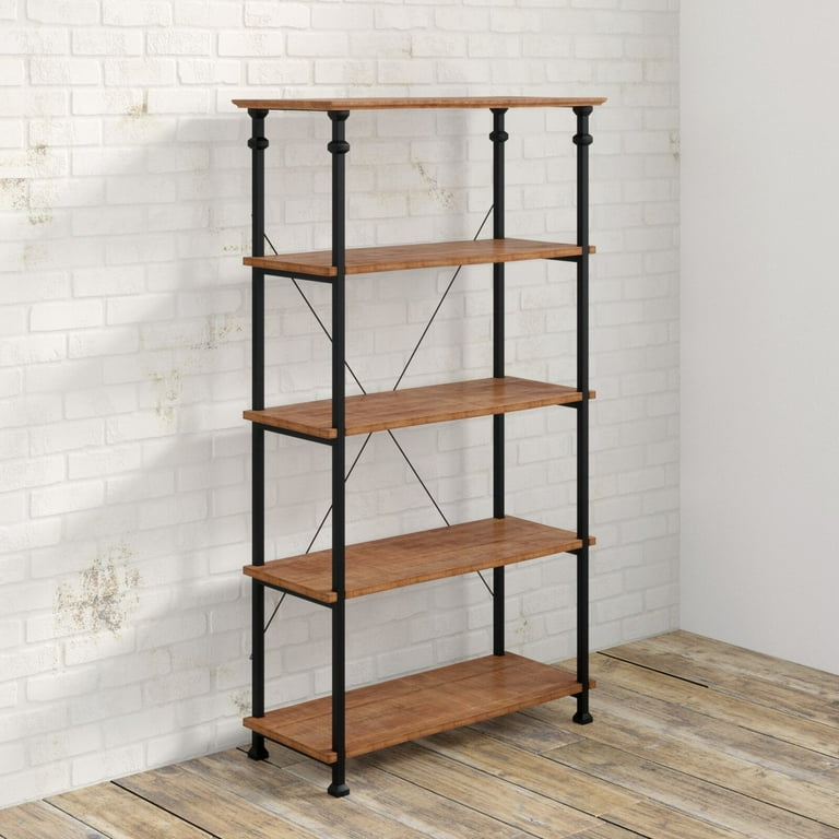 Zona Etagere Bookcase Shelf Four bottom shelves 39.37 W x 15.35 D Back Panel Open