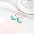 thumbnail image 1 of Pendientes divertidos y sencillos, pendientes acrílicos creativos y modernos, colgantes distintivos con hojas de nicho y frutas, gancho para la oreja, joyería para la oreja, estilo versátil, 1 of 6