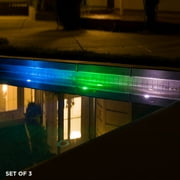 Alpine Corporation 3-Piece 10-Watt Halogen Light Power Beams Set with 4 Colored Lenses and 23' Cord, Black