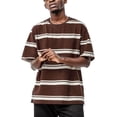 thumbnail image 4 of Sngxgn Mens Crew Neck Regular T-Shirts Short Sleeve Lightweight Tees (Brown,XL), 4 of 4