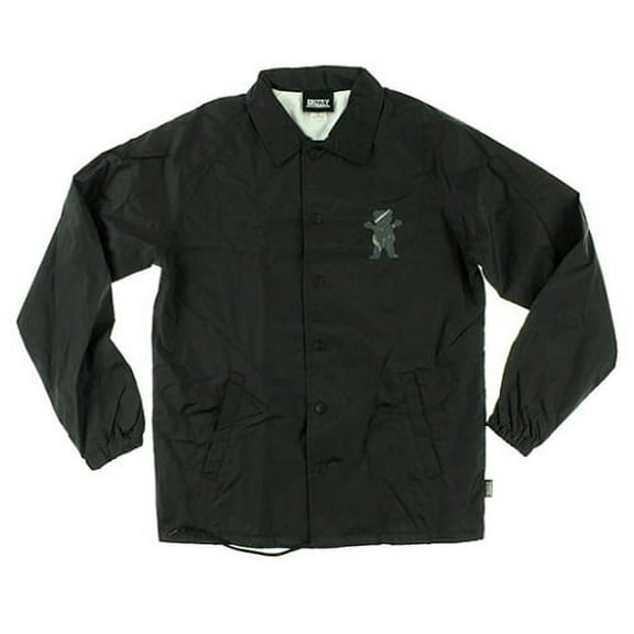 Grizzly Street Wars Coaches Jacket Black - Small