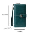 thumbnail image 2 of MUSOIE Wallets for Women Vegan Leather Credit Card Holder with RFID Blocking Large Capacity Wristlet, 2 of 4