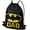 Batman Bat Dad Shield Logo, variant on Batman Bat Mom Shield Logo Drawstring Backpack Sports Bag Sackpack 17" x 13", Perfect for Gym, Yoga or Practice