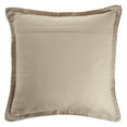 thumbnail image 3 of Ox Bay Wilma 24" x 24" Potters Clay Brown Stitch Bordered Cotton Adult Decorative Throw Pillow Cover, 3 of 8