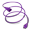 Purple, variant on World Cord Sets 5 Foot IEC 60320 C14 to C15 High Temperature Equipment 15 Amp Power Cable (White)