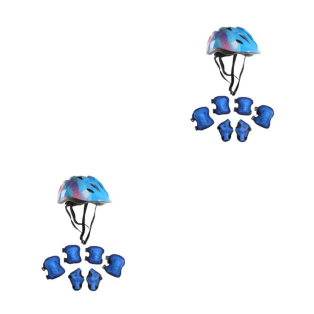 Inteprter 1 juego de casco de rodillo para niños, rodillera ajustable, rodillera, patinaje Type7 NO7