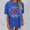 Blue, variant on Graphic Tennis Tees for Women Women’s T-Shirts Oversized Graphic Tops for Casual Everyday Wear Blend Tee with Prints Comfortable Fit White 3XL