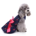 thumbnail image 5 of YUEHAO Dog Skirts for Small Dogs Girl Cute Pet Print Bow Skirt Breathable Summer Sleeveless Shirt Comfortable Dog Shirt Breathable Dog Pet Dog Clothes (Navy, L), 5 of 8
